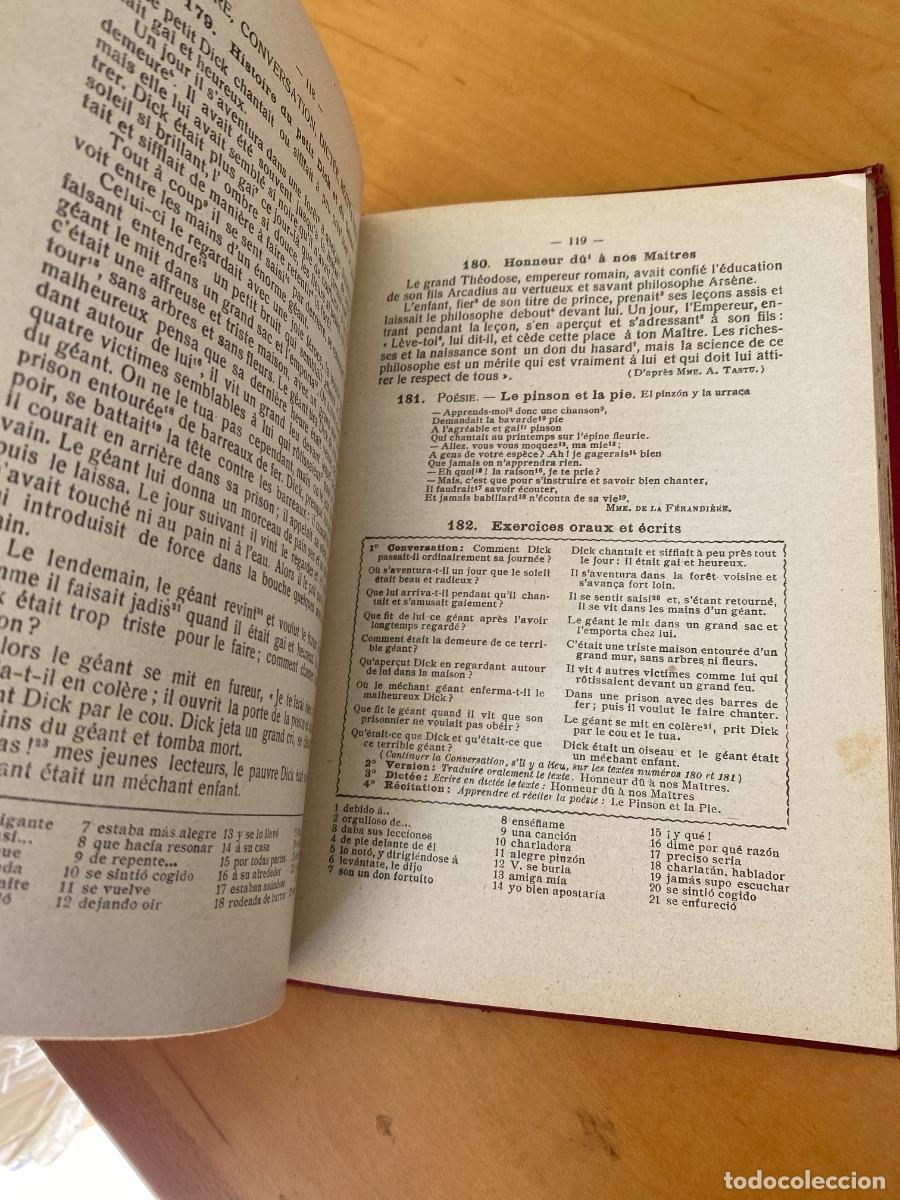 Libros de segunda mano: lengua francesa curso elemental y superior A. Perrier 1923 - Foto 3