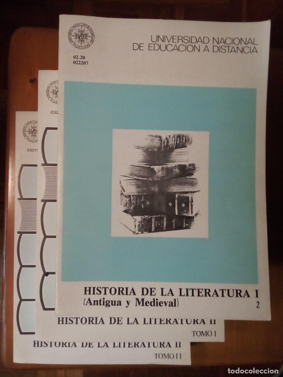 Libros de segunda mano: HISTORIA DE LA LITERATURA I (2) Y II (1 Y 2), UNED, UNIVERSIDAD NACIONAL EDUCACION DISTANCIA