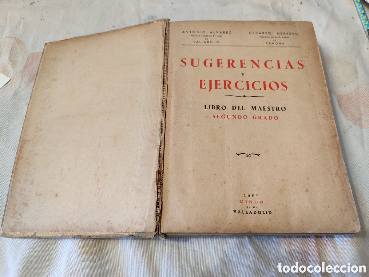 Libros de segunda mano: Libro del maestro. ALVAREZ. Sugerencias y ejercicios. 1962 - Foto 2