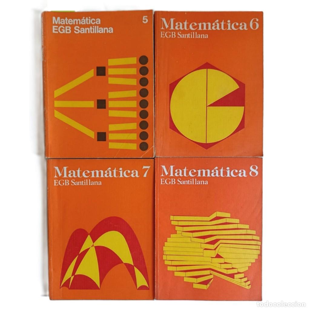 Libri di seconda mano: LOTE 4 LIBROS MATEM&Aacute;TICAS EGB (5&ordm;, 6&ordm;, 7&ordm; Y 8&ordm;) - SANTILLANA 1978/79 - PRIMERA &Eacute;POCA EGB