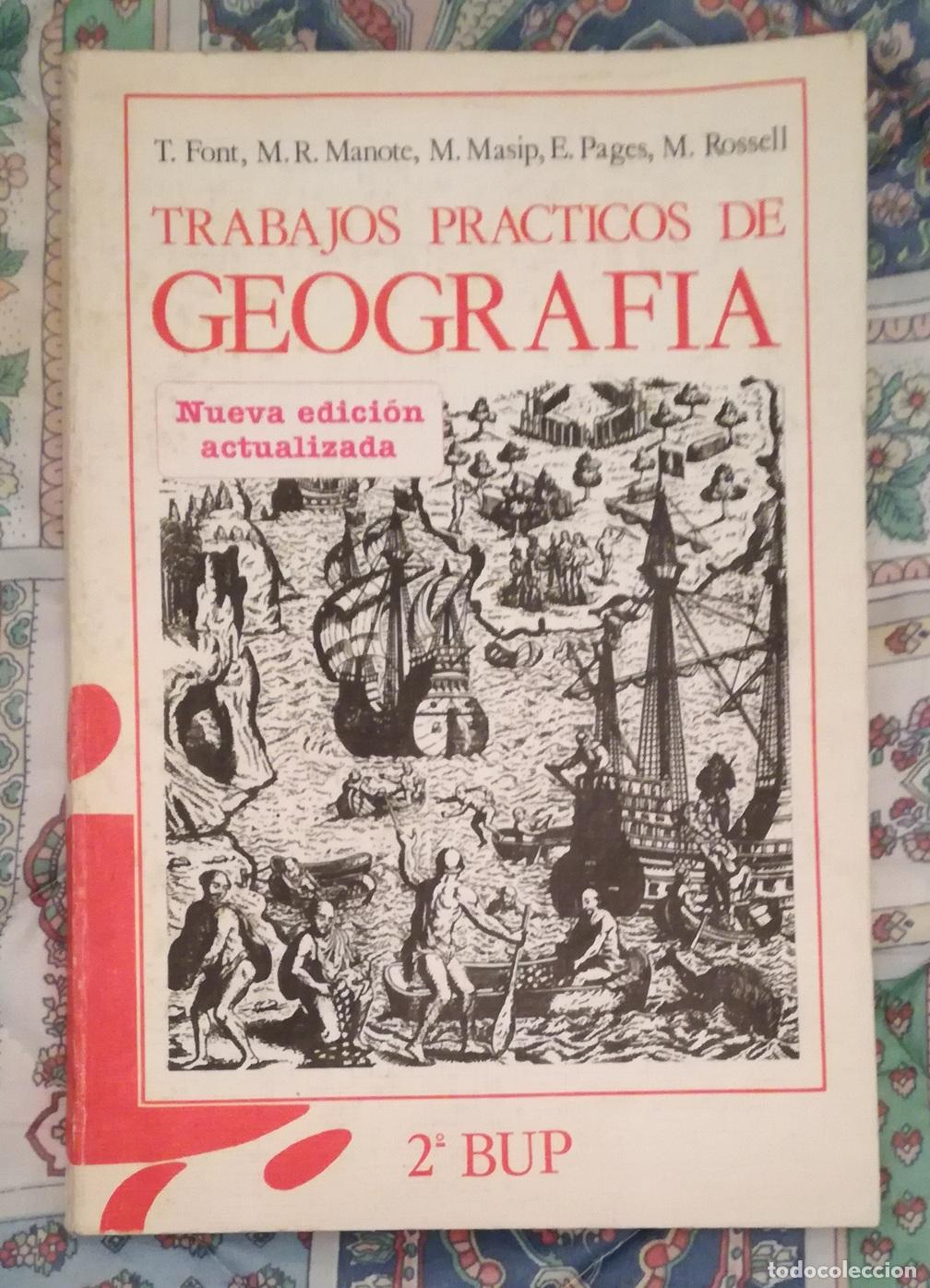 Libros de segunda mano: Trabajos practicos de Geografia, 2&ordm; BUP - Akal - Foto 1