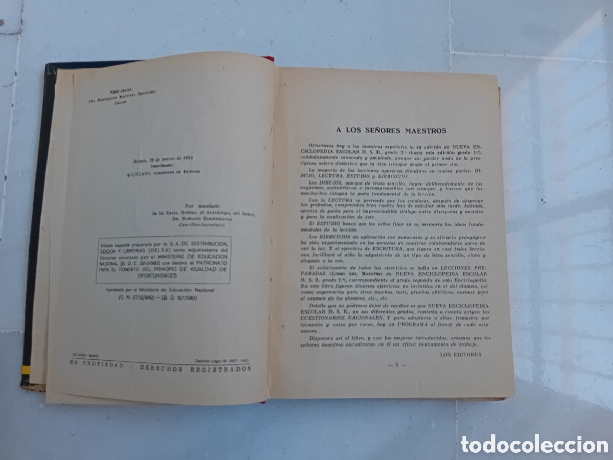 Libros de segunda mano: LIBRO NUEVA ENCICLOPEDIA ESCOLAR A&Ntilde;O 1955 - Foto 2