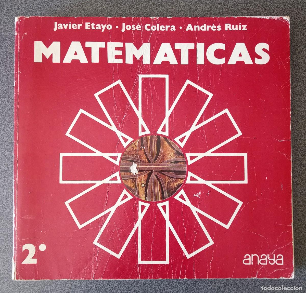Libros de segunda mano: Matem&aacute;ticas 2 Anaya Javier Etayo - Foto 1