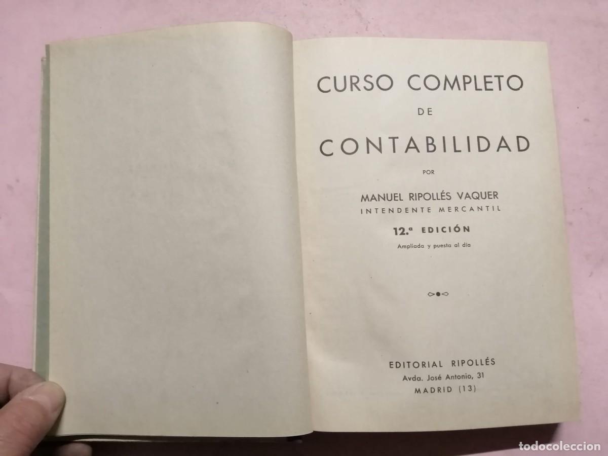 Libros de segunda mano: CURSO COMPLETO DE CONTABILIDAD (MANUEL REPOLLES) 1965 - Foto 2