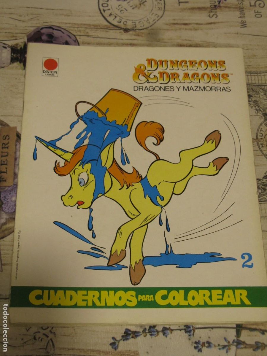 Libros de segunda mano: Dungeons & Dragons. Dragones y Mazmorras. Cuadernos para colorear 2 DISTEIN LIBROS