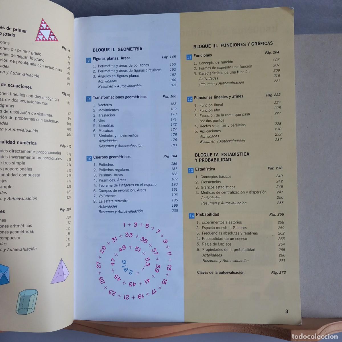 Libros de segunda mano: Matematicas 3&deg; ESO. Santillana - Foto 3