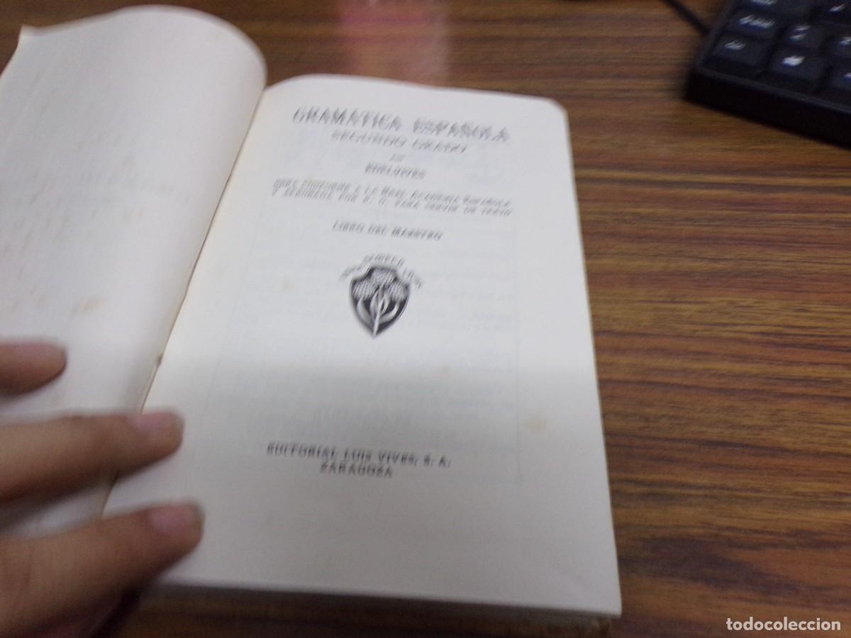 Libros de segunda mano: gram&aacute;tica espa&ntilde;ola segundo grado 1941 editorial luis vives - Foto 2