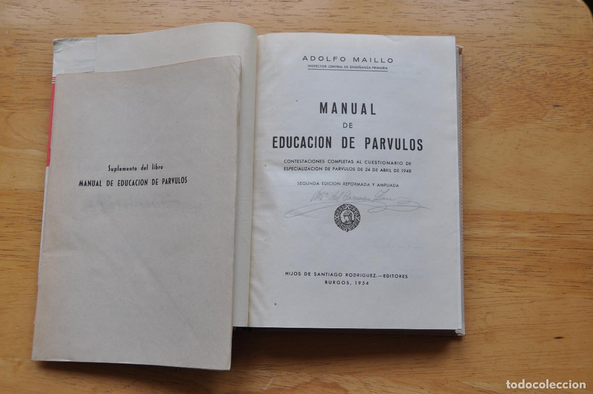 Libros de segunda mano: MANUAL DE EDUCACION DE PARVULOS (ADOLFO MAILLO) - Foto 5