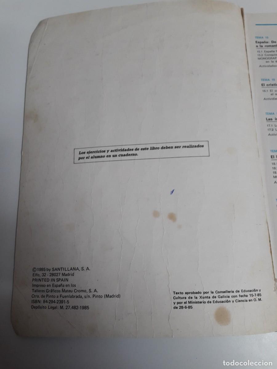 Libros de segunda mano: Antiguo libro de texto de Sociedad 6. EGB. Santillana. - Foto 3
