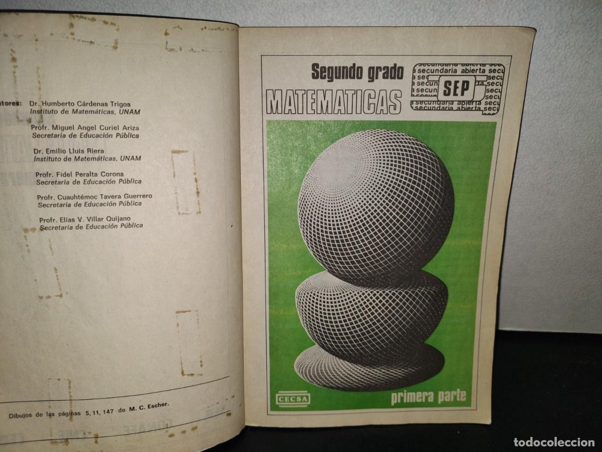 Libros de segunda mano: 213- SEGUNDO GRADO. MATEM&Aacute;TICAS SEP. PRIMERA PARTE . - Foto 4