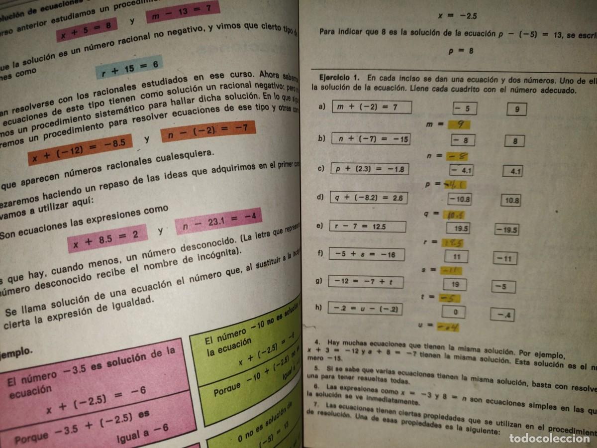 Libros de segunda mano: 213- SEGUNDO GRADO. MATEM&Aacute;TICAS SEP. PRIMERA PARTE . - Foto 8