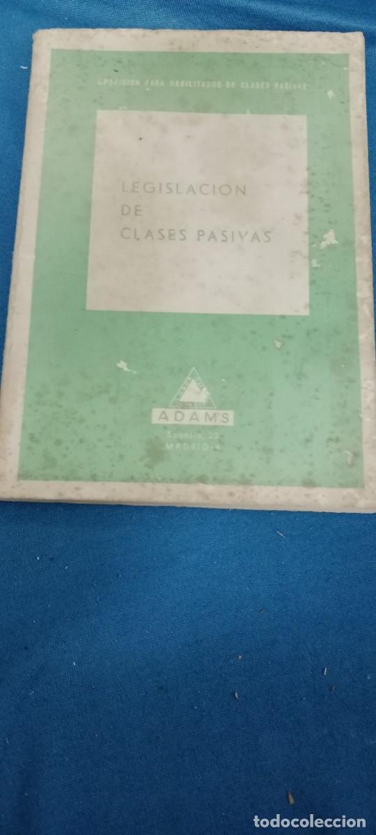 Libros de segunda mano: LEGISLACION DE CLASES PASIVAS LIBRO G-5 - Foto 1