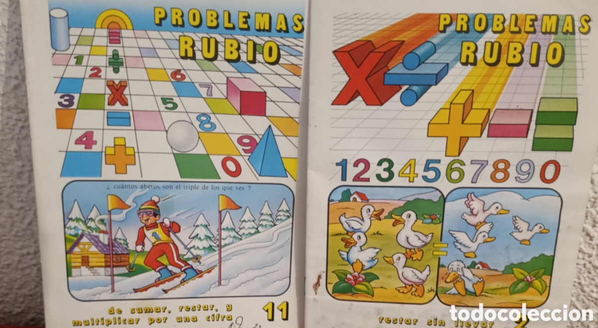 Libros de segunda mano: Pack 2 Cuadernillos PROBLEMAS RUBIO - EGB (N&ordm; 2 y N&ordm; 11) - Foto 1