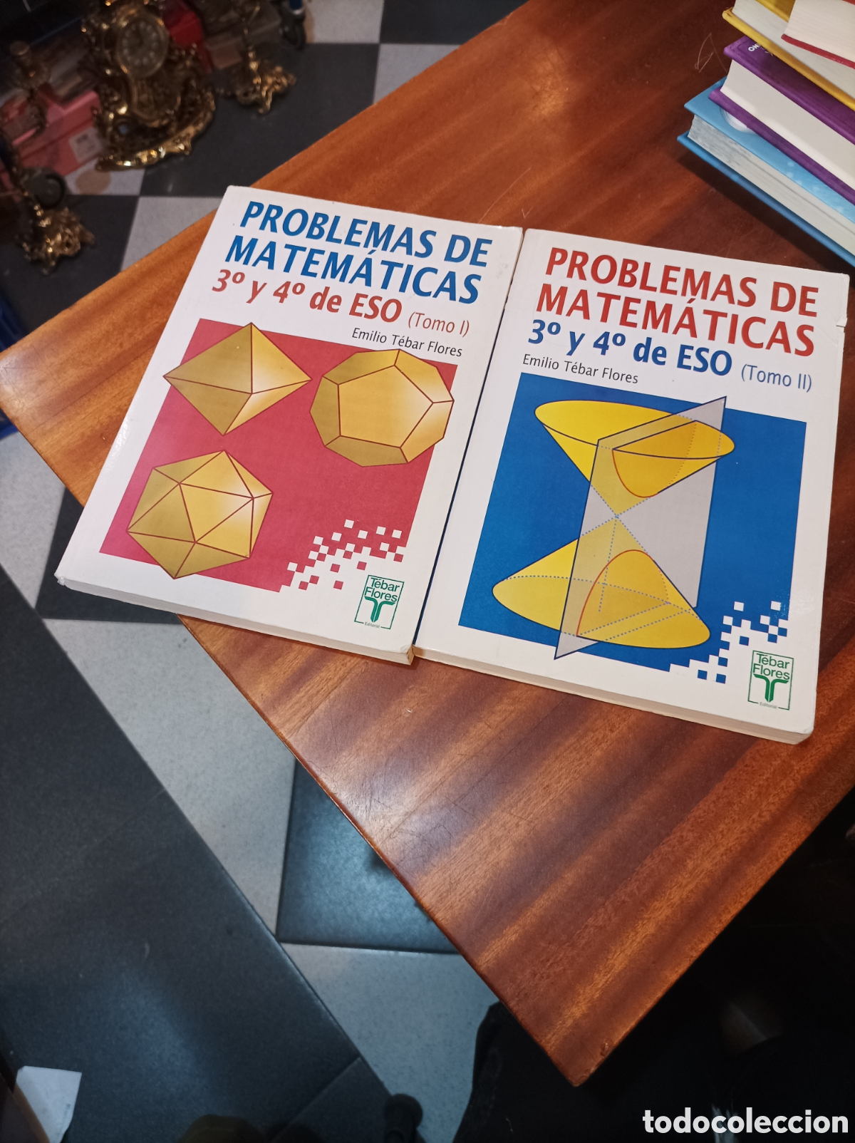 Libros de segunda mano: PROBLEMAS DE MATEM&Aacute;TICAS 3Y4 ESO TOMOS I YII . EMILIO TEBAR FLORES.