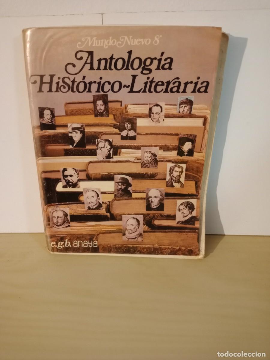 Libros de segunda mano: Libro Mundo nuevo 8&ordm; EGB Antolog&iacute;a Hist&oacute;rico-Literaria