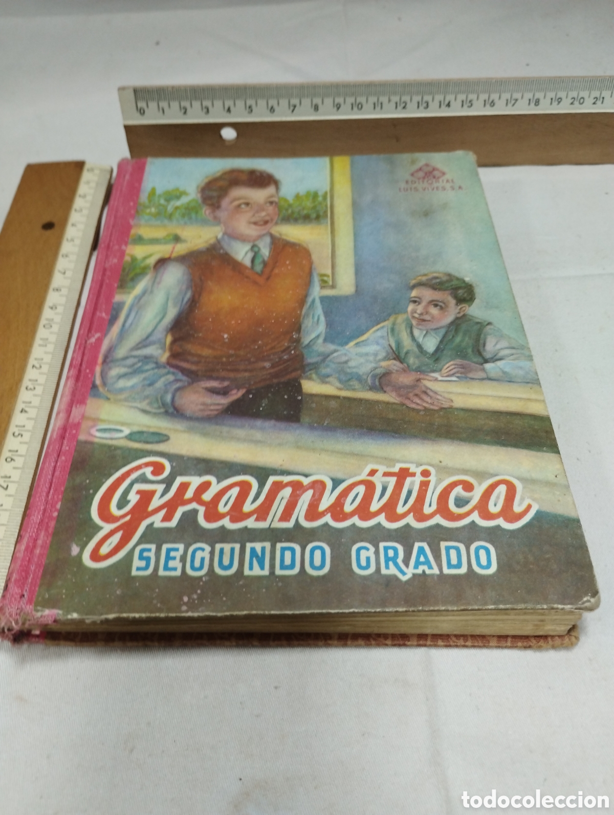 Libros de segunda mano: Gram&aacute;tica. Segundo grado. Editorial Luis Vives, 1957