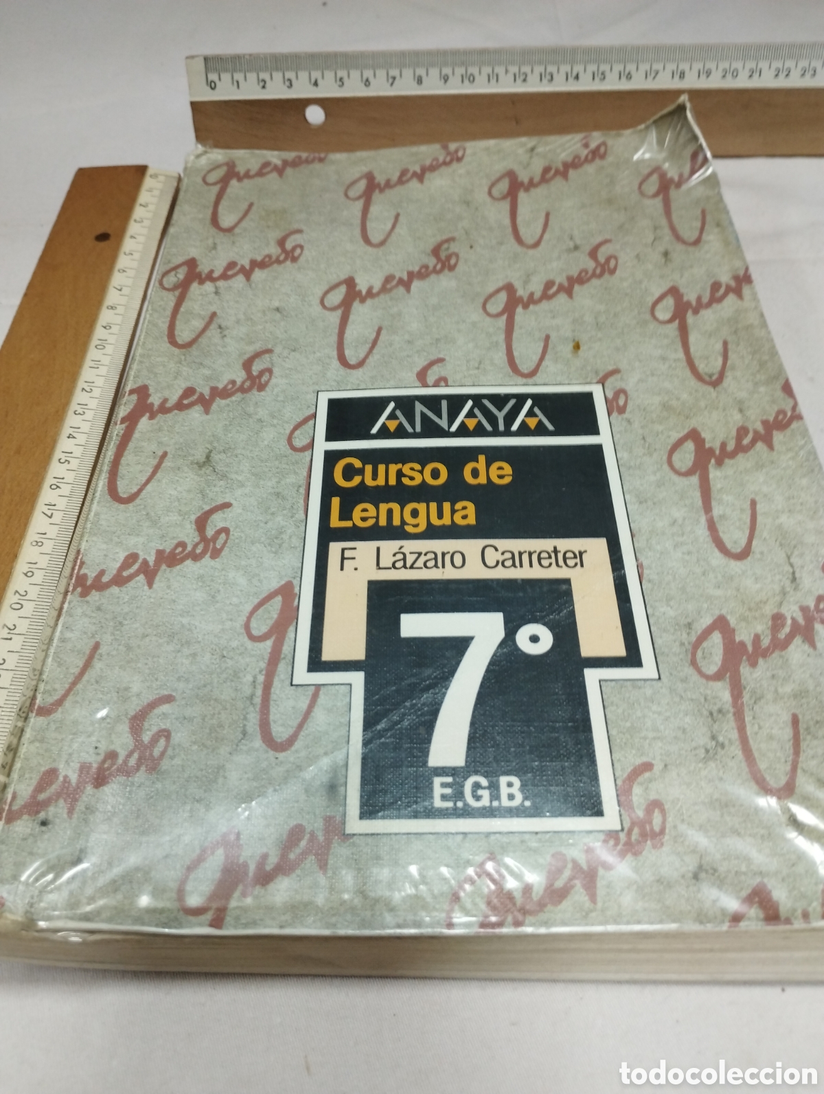 Libros de segunda mano: Curso de lengua, 7&deg; de EGB. Editorial Anaya, 1988