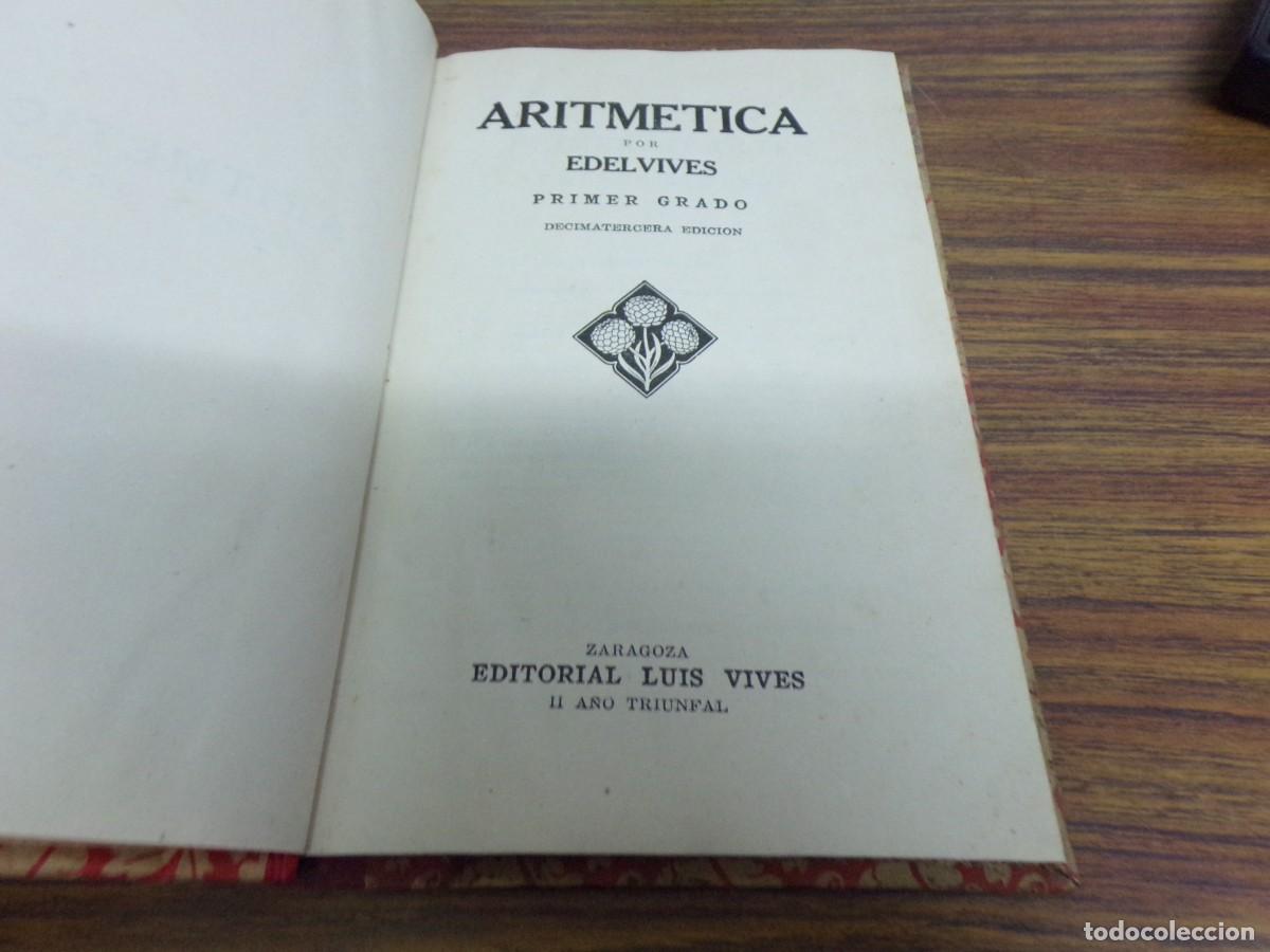 Libros de segunda mano: ARITMETICA PRIMER GRADO - Foto 2
