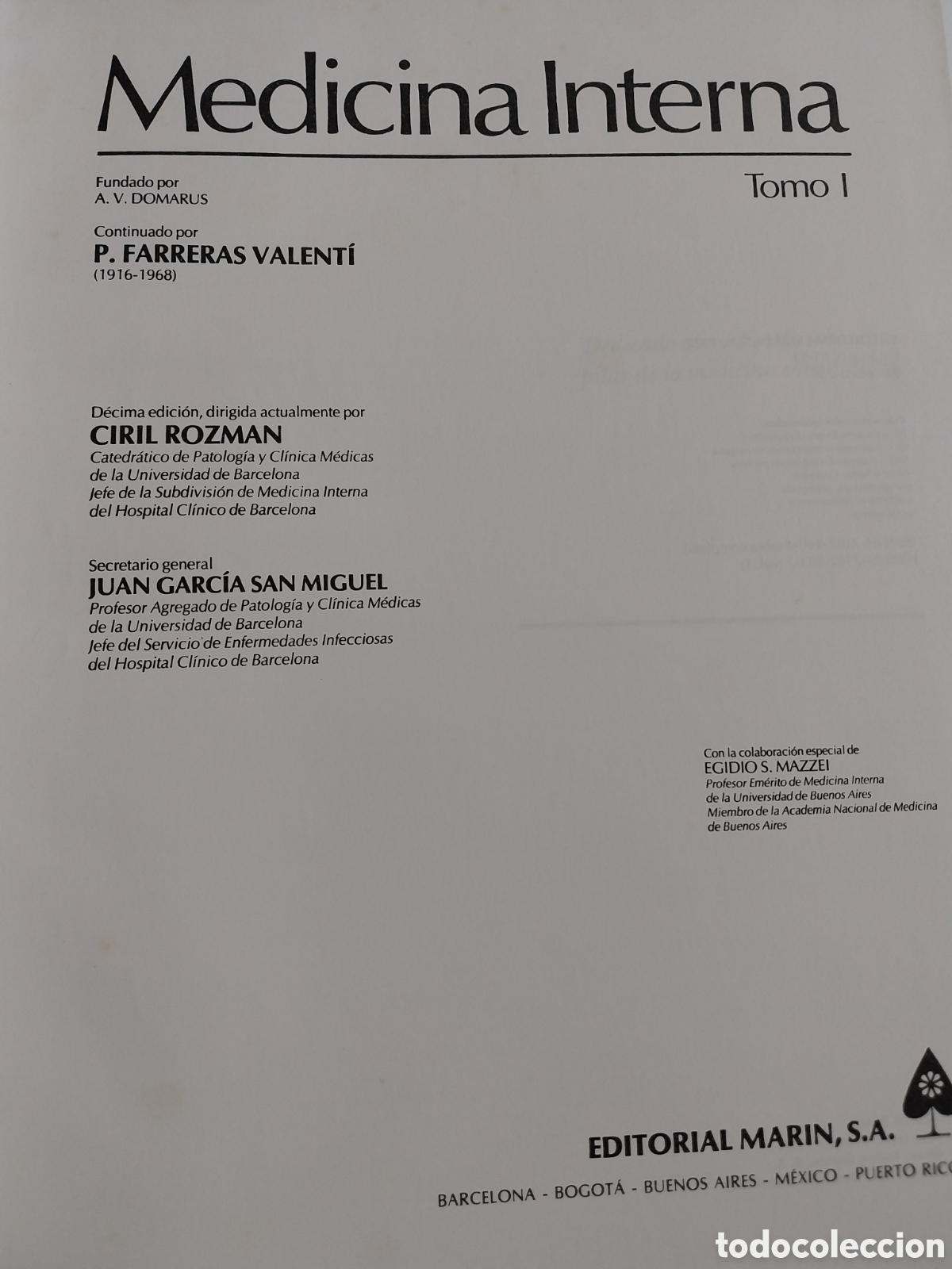 Libros de segunda mano: MEDICINA INTERNA FARRERAS/ROZMAN 2 TOMOS - Foto 2