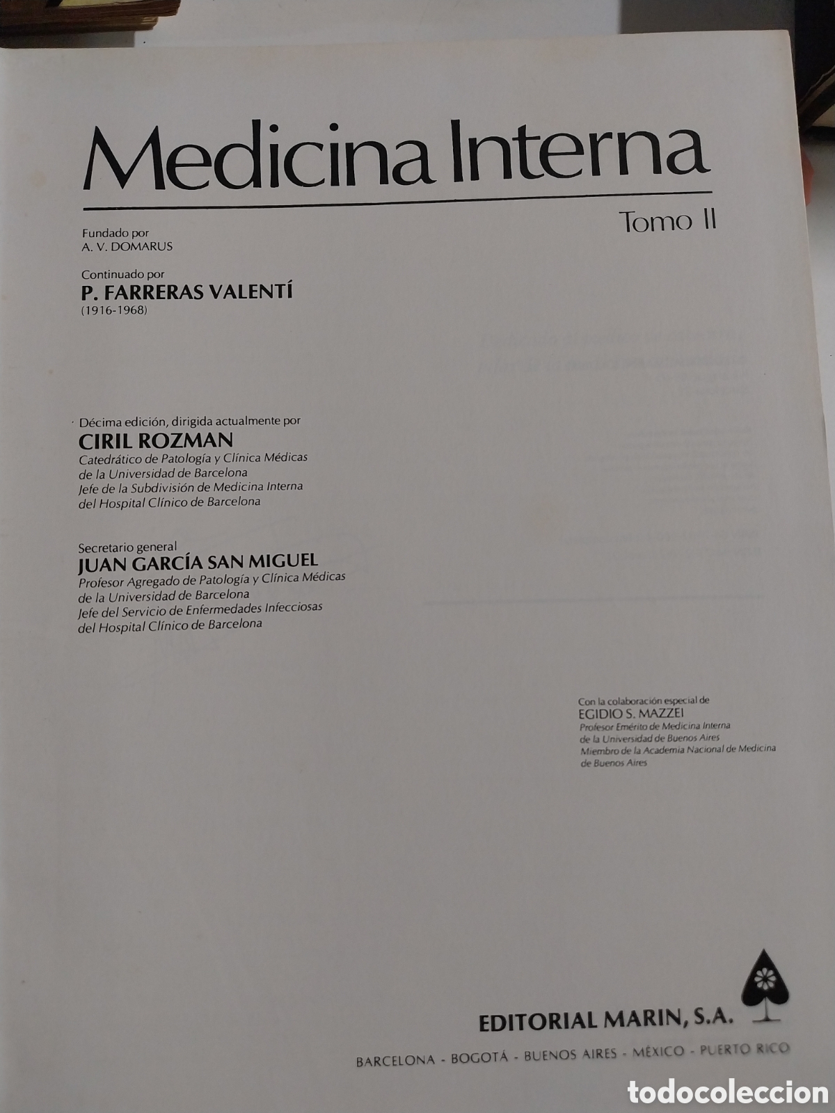 Libros de segunda mano: MEDICINA INTERNA FARRERAS/ROZMAN 2 TOMOS - Foto 3