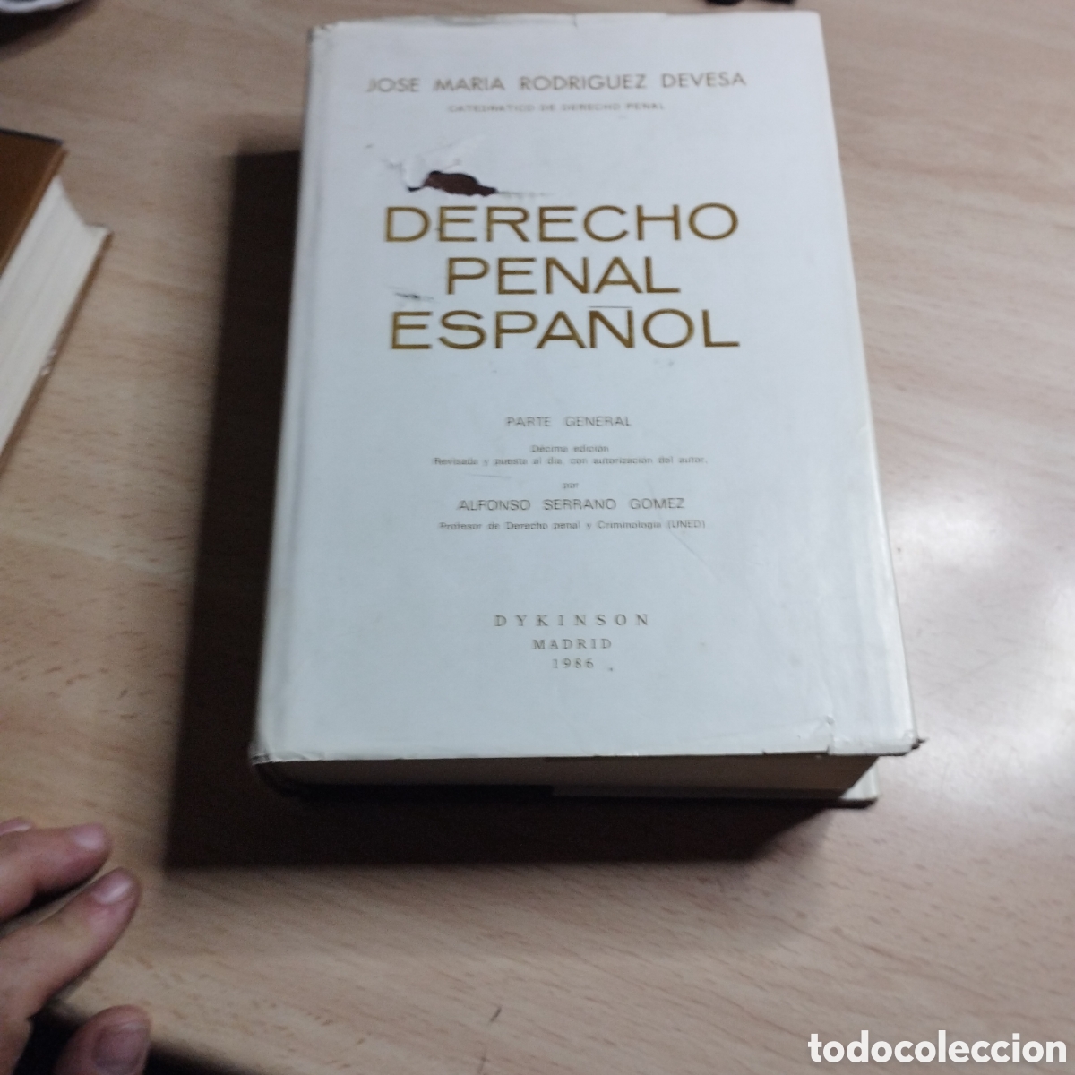 Libros de segunda mano: Derecho penal espa&ntilde;ol. Jos&eacute; Mar&iacute;a Rodr&iacute;guez Devesa. 1986. Dykinson.