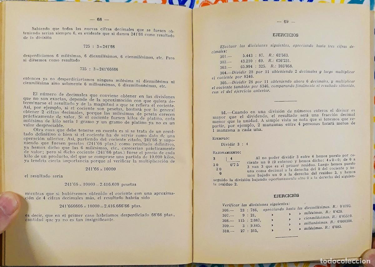Libros de segunda mano: Curso Pr&aacute;ctico de Aritm&eacute;tica - Editorial Miquel 1965 - Foto 5