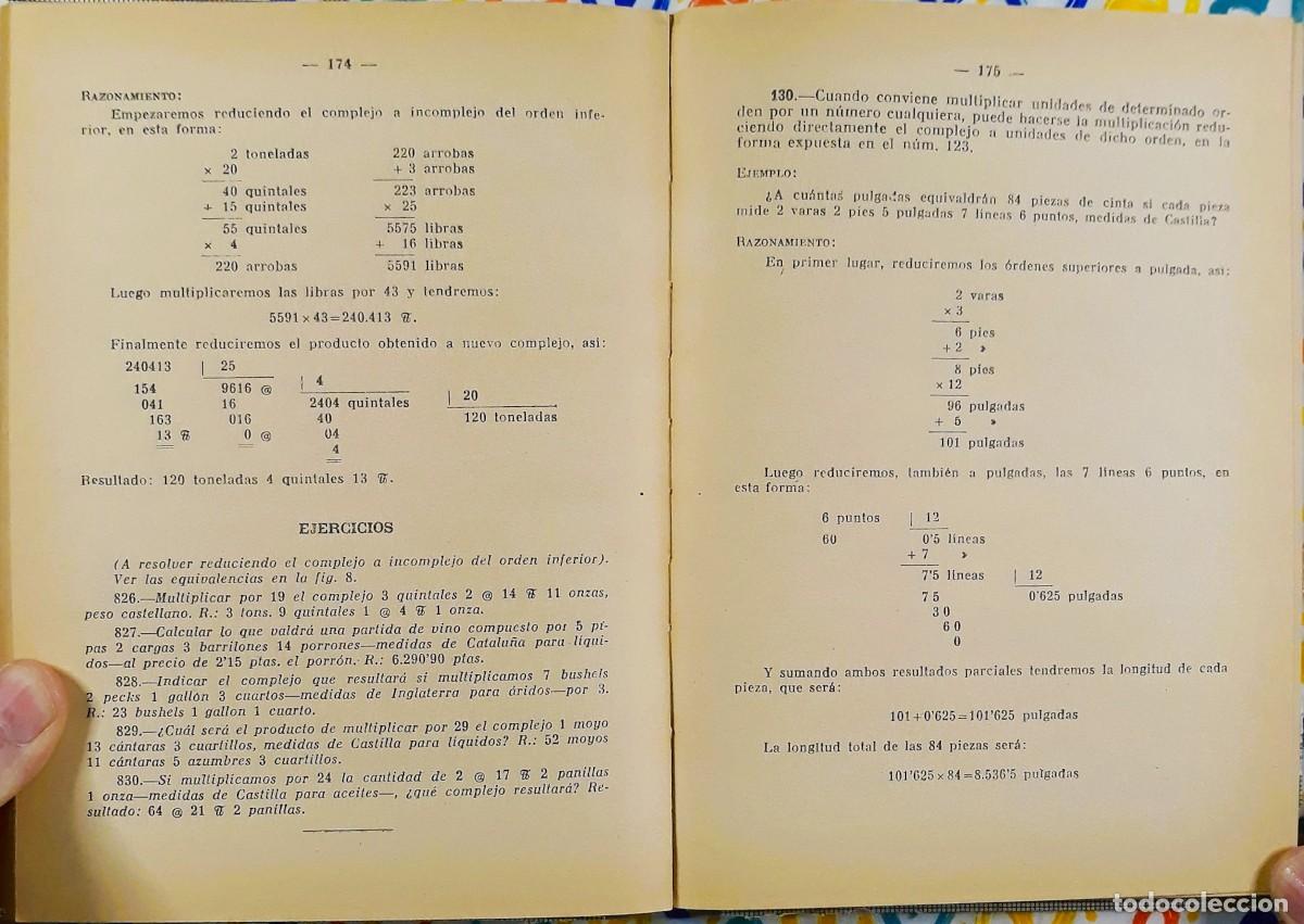 Libros de segunda mano: Curso Pr&aacute;ctico de Aritm&eacute;tica - Editorial Miquel 1965 - Foto 7