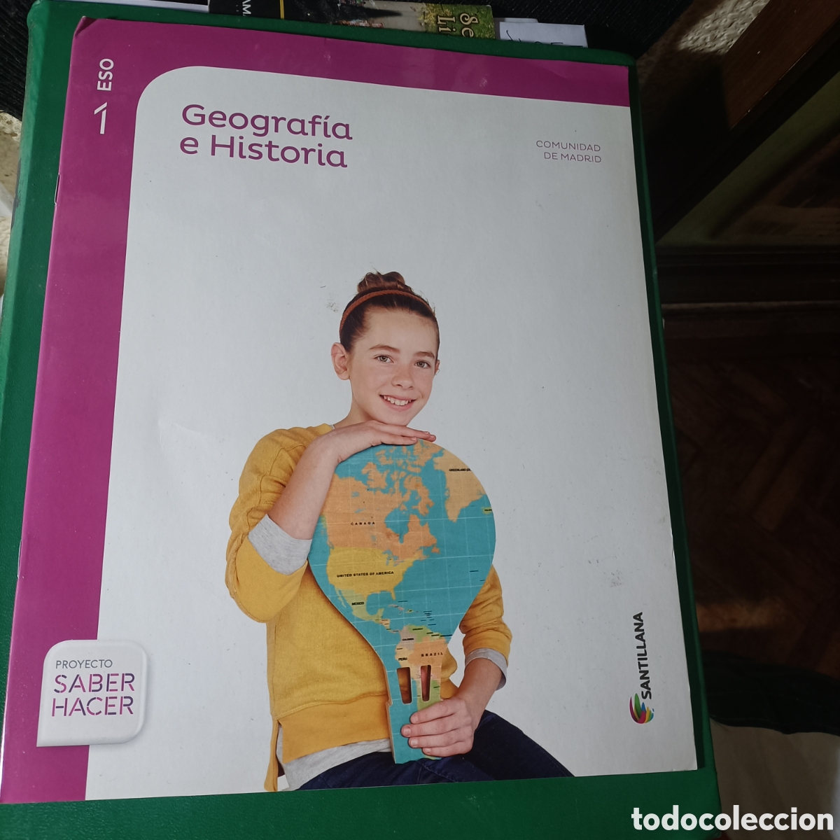 Libros de segunda mano: Geogr&aacute;fica e historia 1 eso comunidad de Madrid Santillana