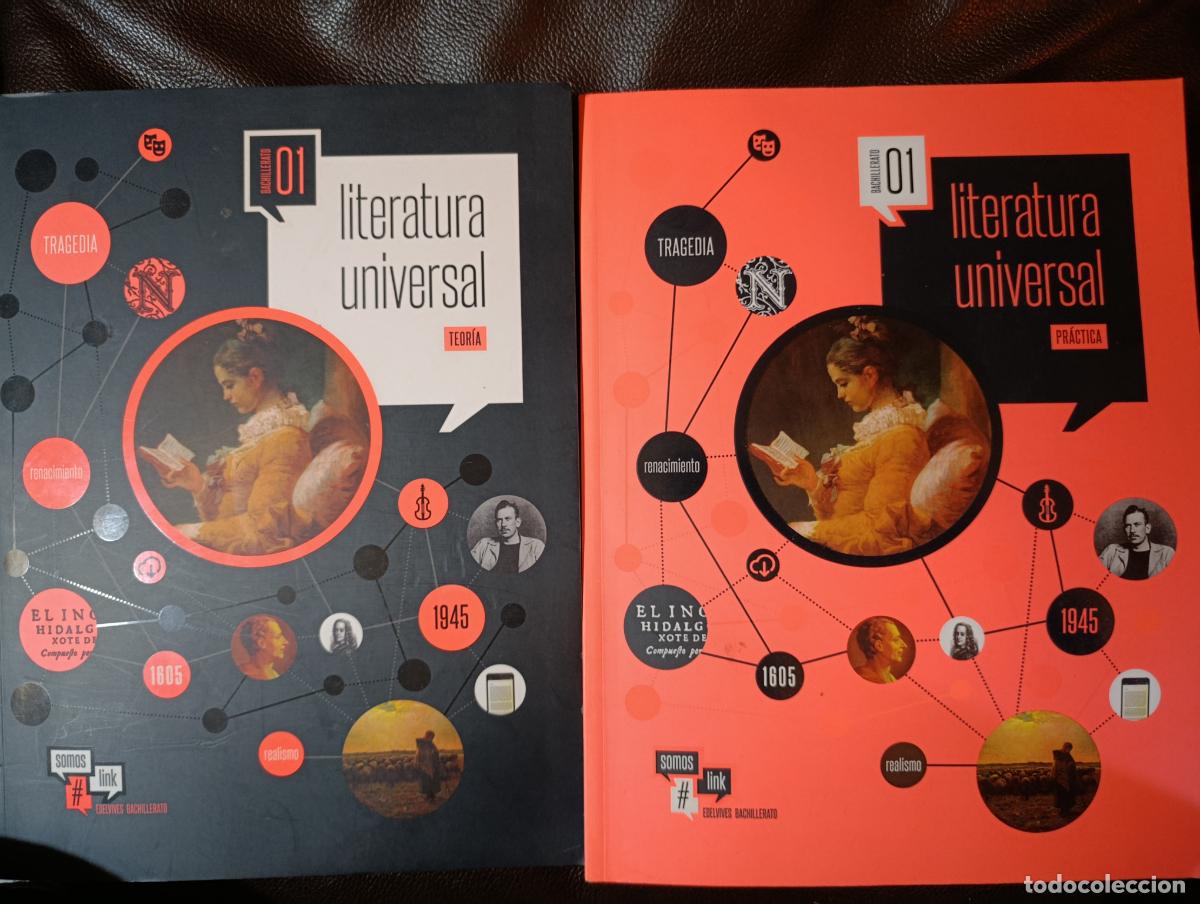 Libros de segunda mano: LITERATURA UNIVERSAL TEORIA Y PRACTICA 2 TOMOS BACHILLERADO EDELVIVES