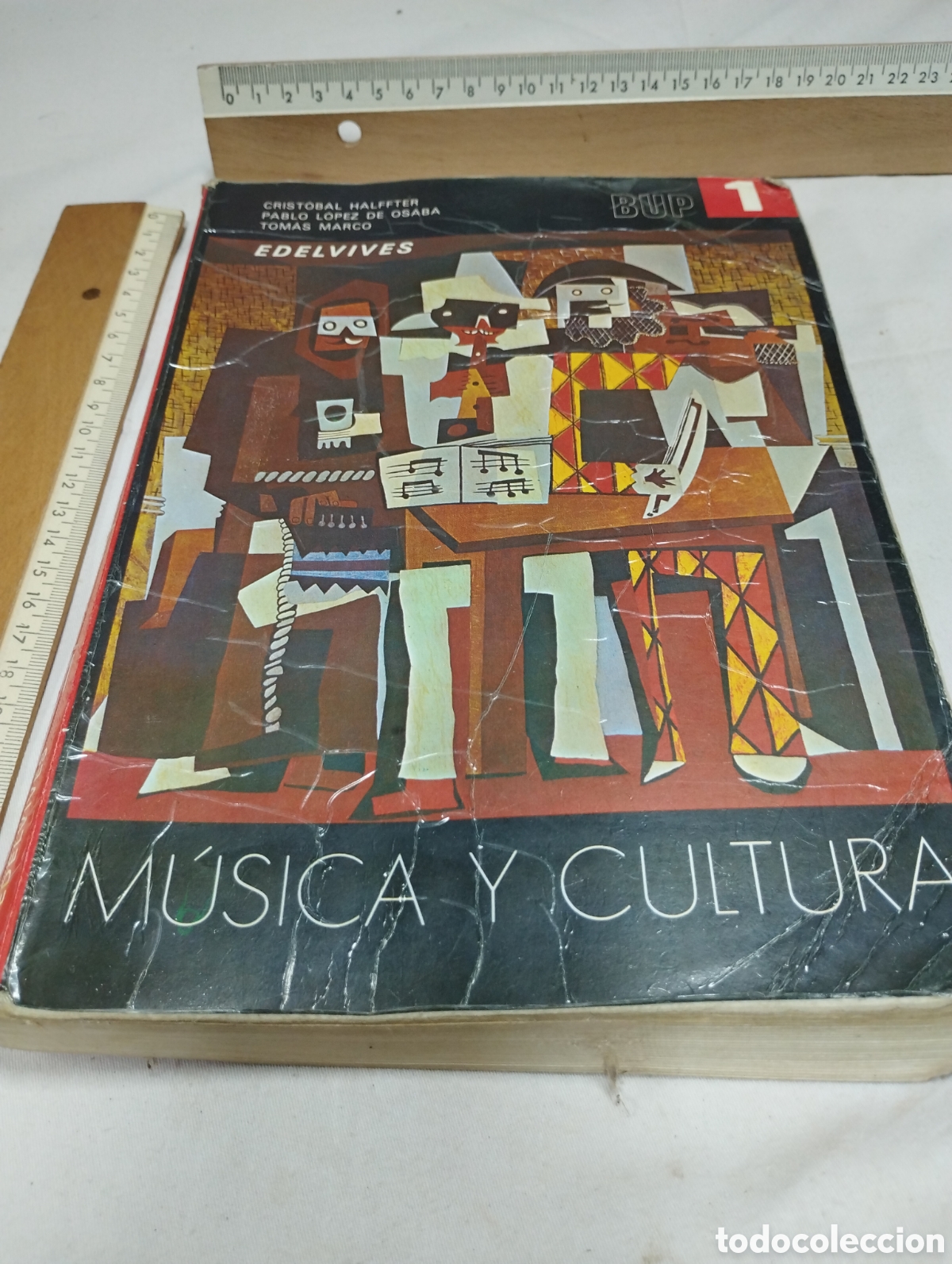 Libros de segunda mano: Musica y cultura. 1&deg; BUP. Editorial Edelvives, 1980