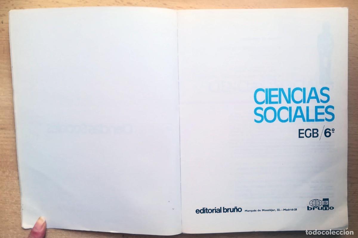 Libros de segunda mano: Ciencias sociales 6&ordf; EGB. Editorial Bru&ntilde;o. - Foto 2