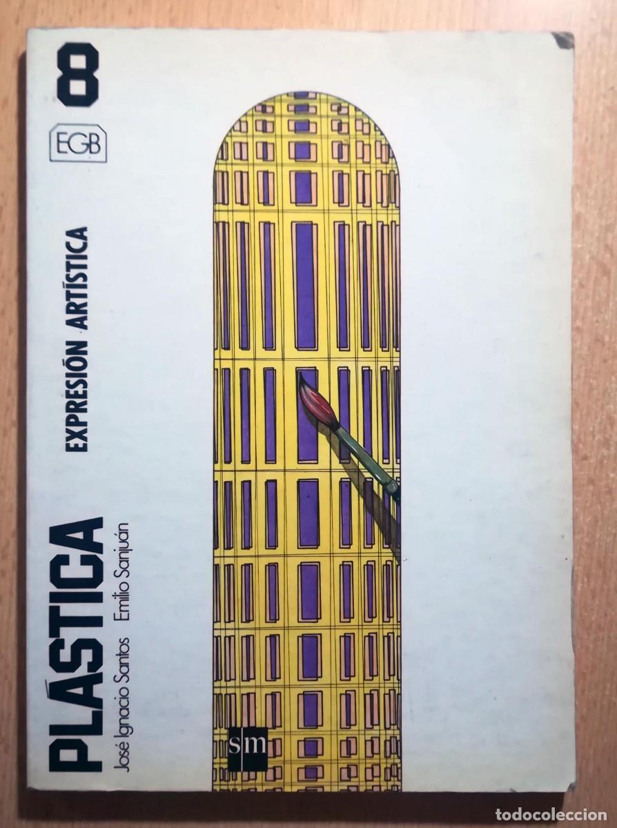 Libros de segunda mano: Pl&aacute;stica 8&ordm; EGB. Expresi&oacute;n art&iacute;stica. SM. Jos&eacute; Ignacio Santos y Emilio Sanju&aacute;n.