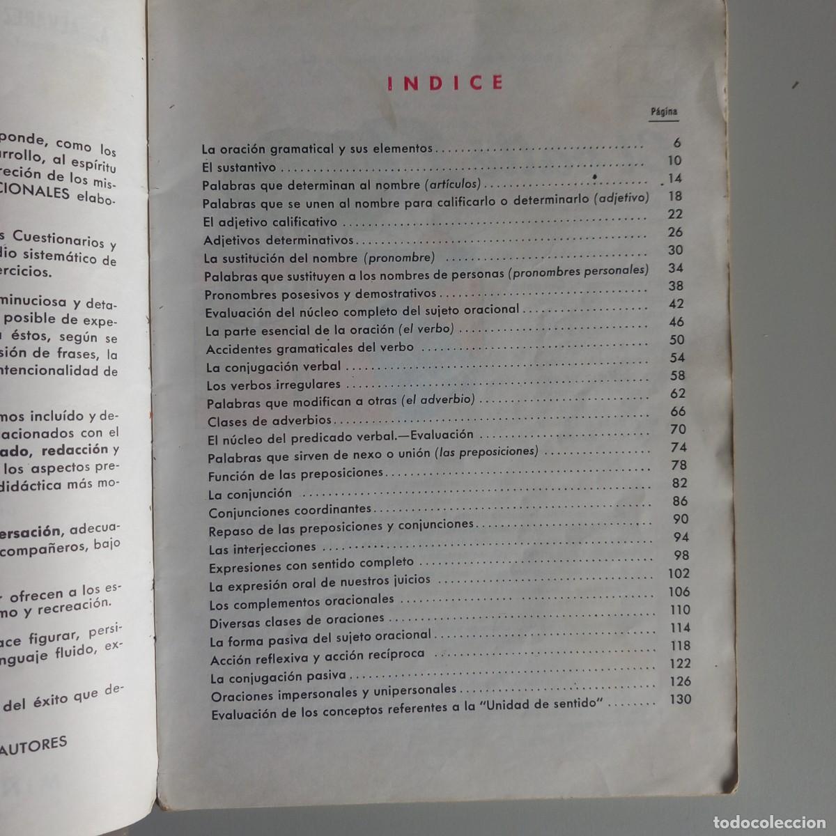 Libros de segunda mano: Lenguaje 5&ordm; Colegios Nacionales. &Aacute;lvarez. Ed MI&Ntilde;ON - Foto 2