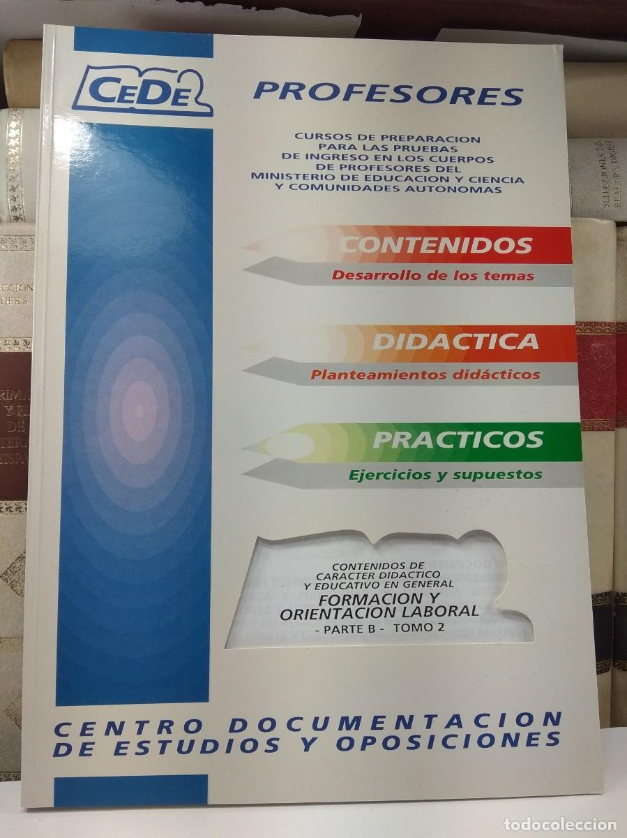 Libros de segunda mano: CUERPOS DE PROFESORES. FORMACI&Oacute;N Y ORIENTACI&Oacute;N LABORAL. PARTE B - TOMO 2.