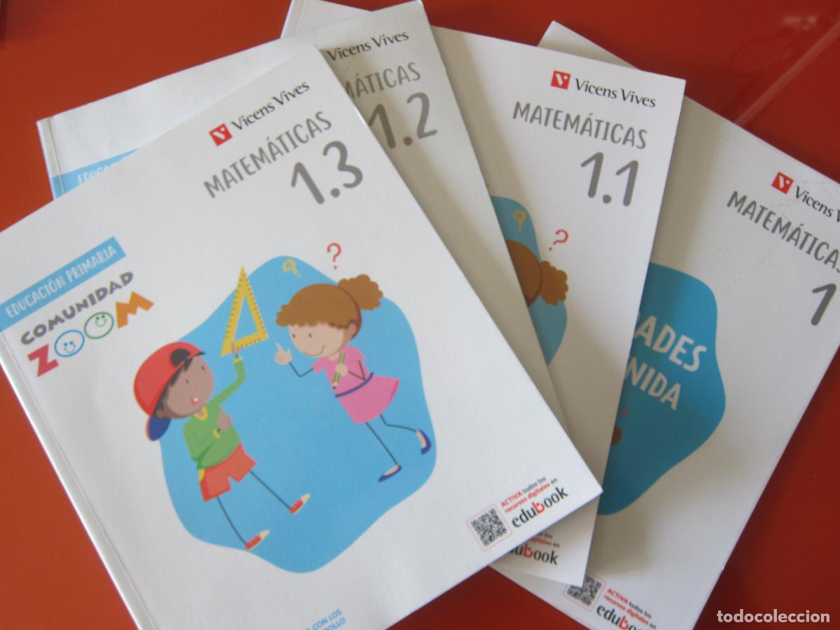 Libros de segunda mano: MATEM&Aacute;TICAS 1, 1.1, 1.2, 1.3 (VICENS VIVES) 4 UD. INFANTIL LIBRO