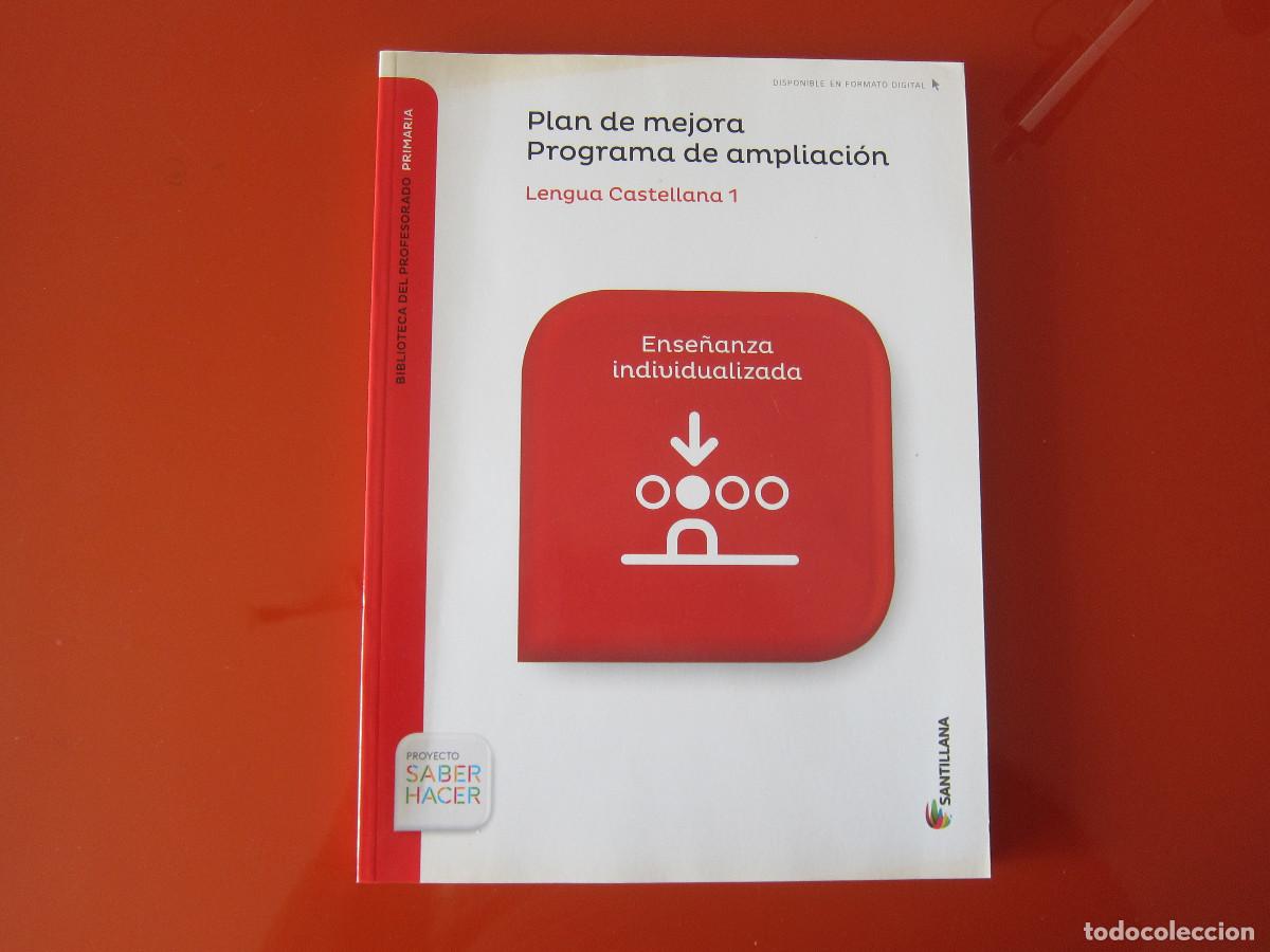 Libros de segunda mano: PLAN DE MEJORA. PROGRAMA DE AMPLIACI&Oacute;N - LENGUA CASTELLANA 1 (SANTILLANA) INFANTIL LIBRO