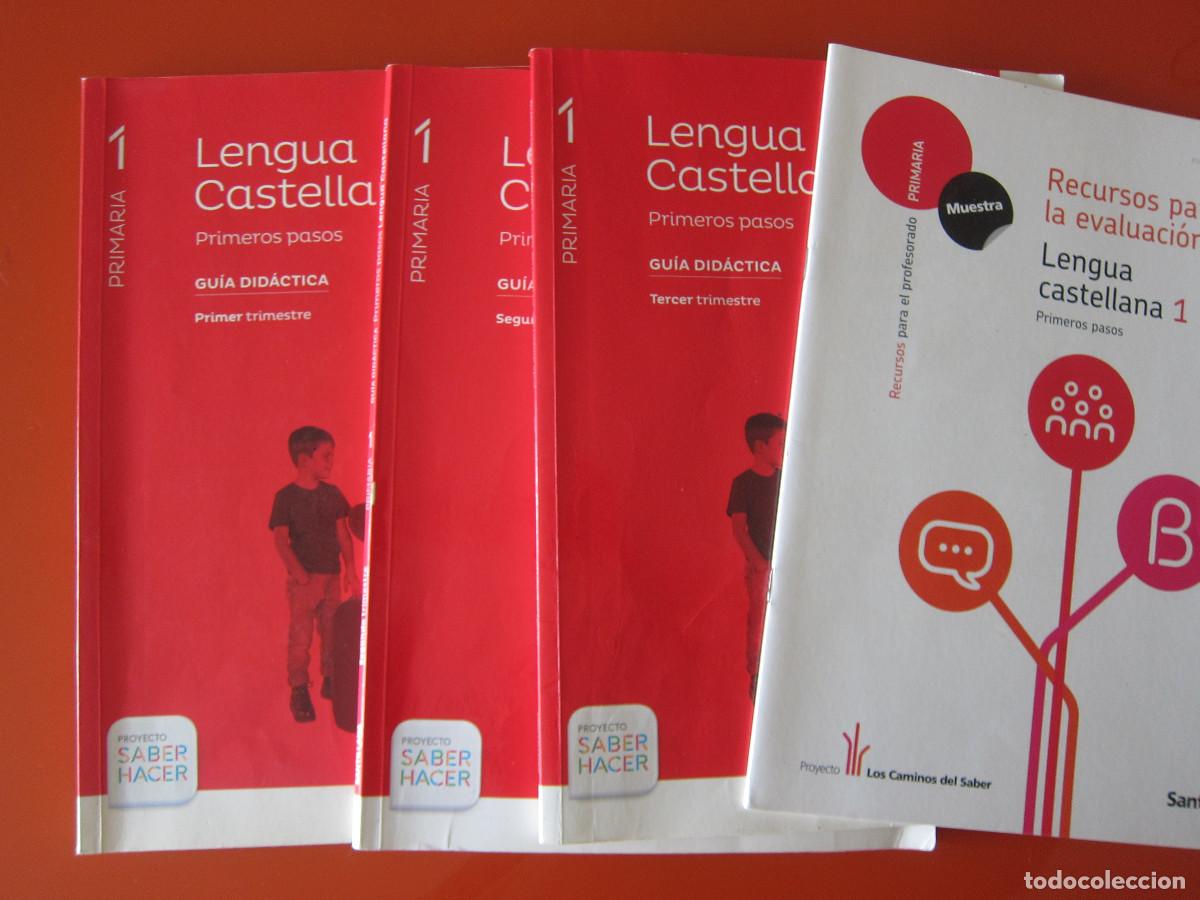 Libros de segunda mano: PACK LENGUA CASTELLANA 1 (SANTILLANA) 4 UD. INFANTIL LIBRO