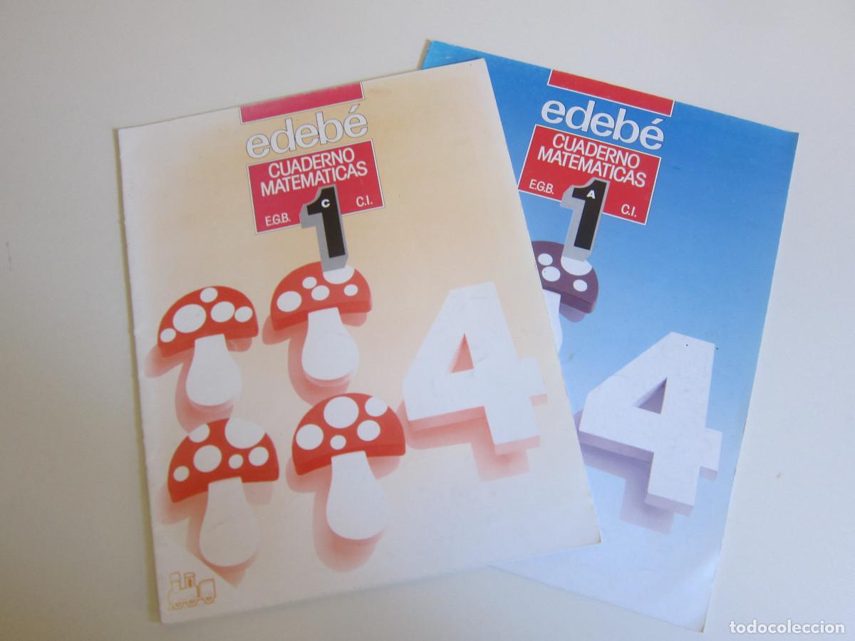 Libros de segunda mano: CUADERNOS D EMATEM&Aacute;TICAS 1 (EDEBE) 2 UD. INFANTIL LIBRO