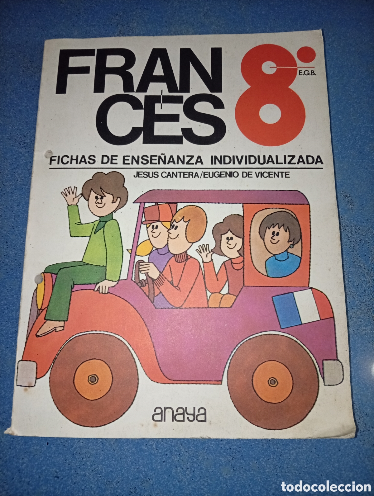 Libros de segunda mano: ANTIGUO LIBRO FRANCES 8 EGB 1974 ANAYA FICHAS