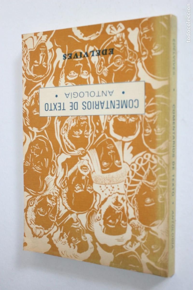Libros de segunda mano: Comentarios de Texto. Antolog&iacute;a - Edelvives 1981