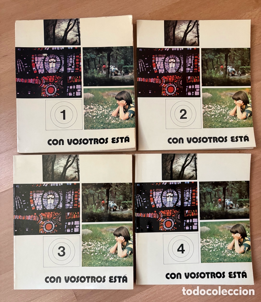 Libri di seconda mano: (L710) CON VOSOTROS EST&Aacute; (col. completa - vols. 1 a 4) - 1976, 1&ordf; ed.