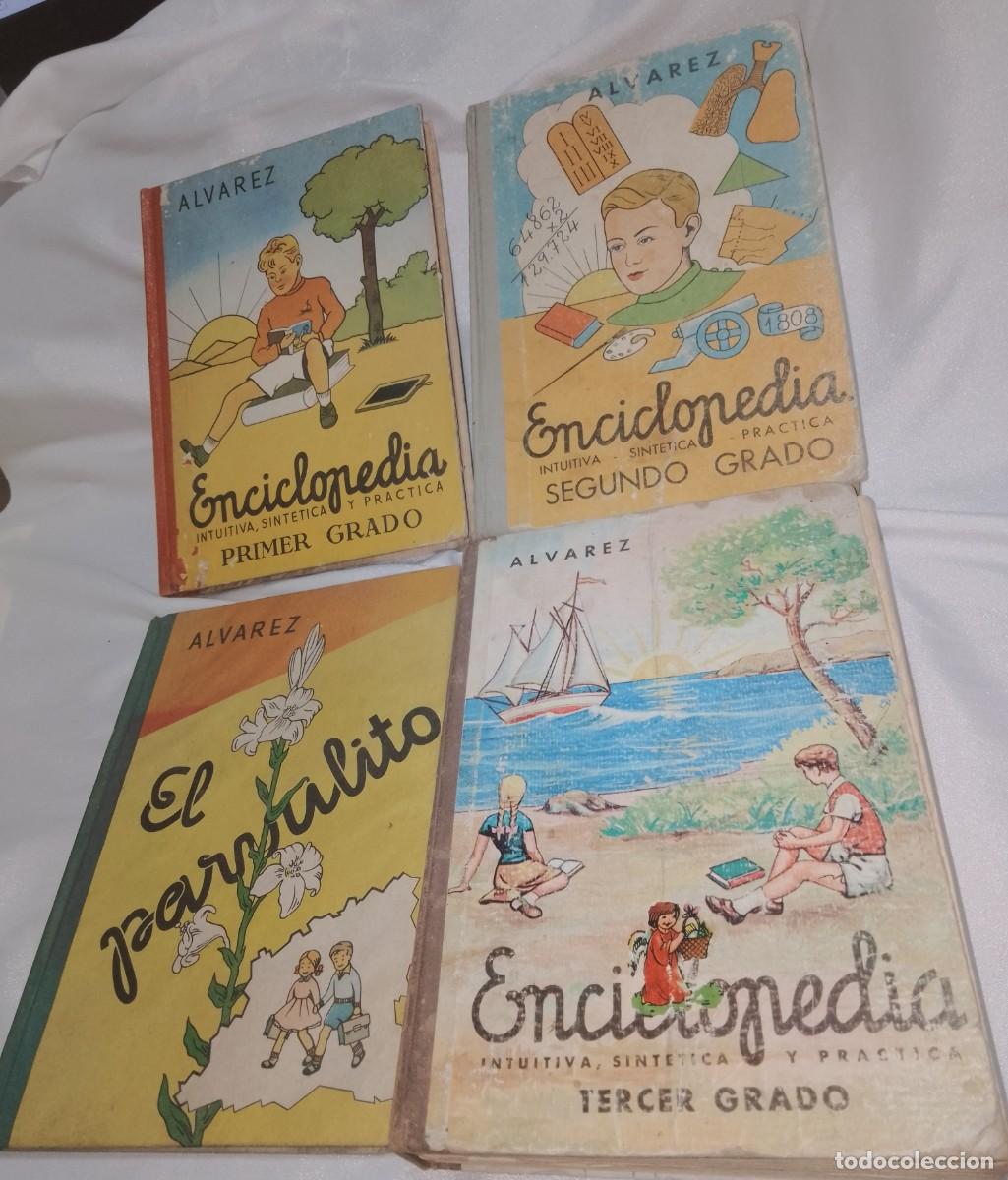 Libros de segunda mano: ENCICLOPEDIAS-4-ALVAREZ-PARVULITO-ENCICLOP-1&ordm;-2&ordm;-3&ordm; ORIGINALES-IMPORTA LEER TODO Y VER FOTOS