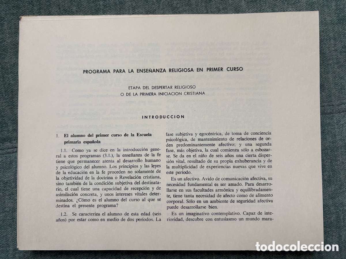Libros de segunda mano: (L711) PROGRAMAS DE RELIGION - ENSE&Ntilde;ANZA PRIMARIA - 1&ordf; ed. - curso 1968-69 - Foto 14