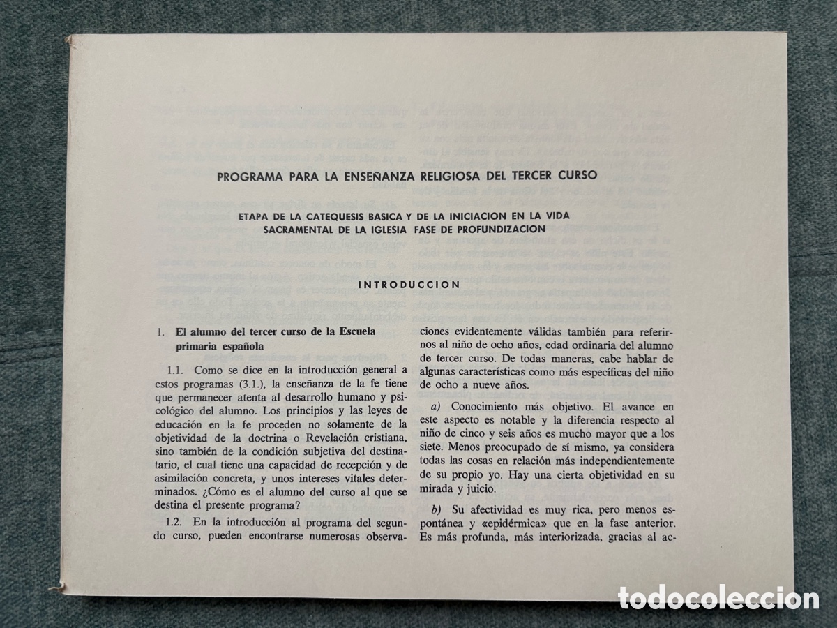 Libros de segunda mano: (L711) PROGRAMAS DE RELIGION - ENSE&Ntilde;ANZA PRIMARIA - 1&ordf; ed. - curso 1968-69 - Foto 16