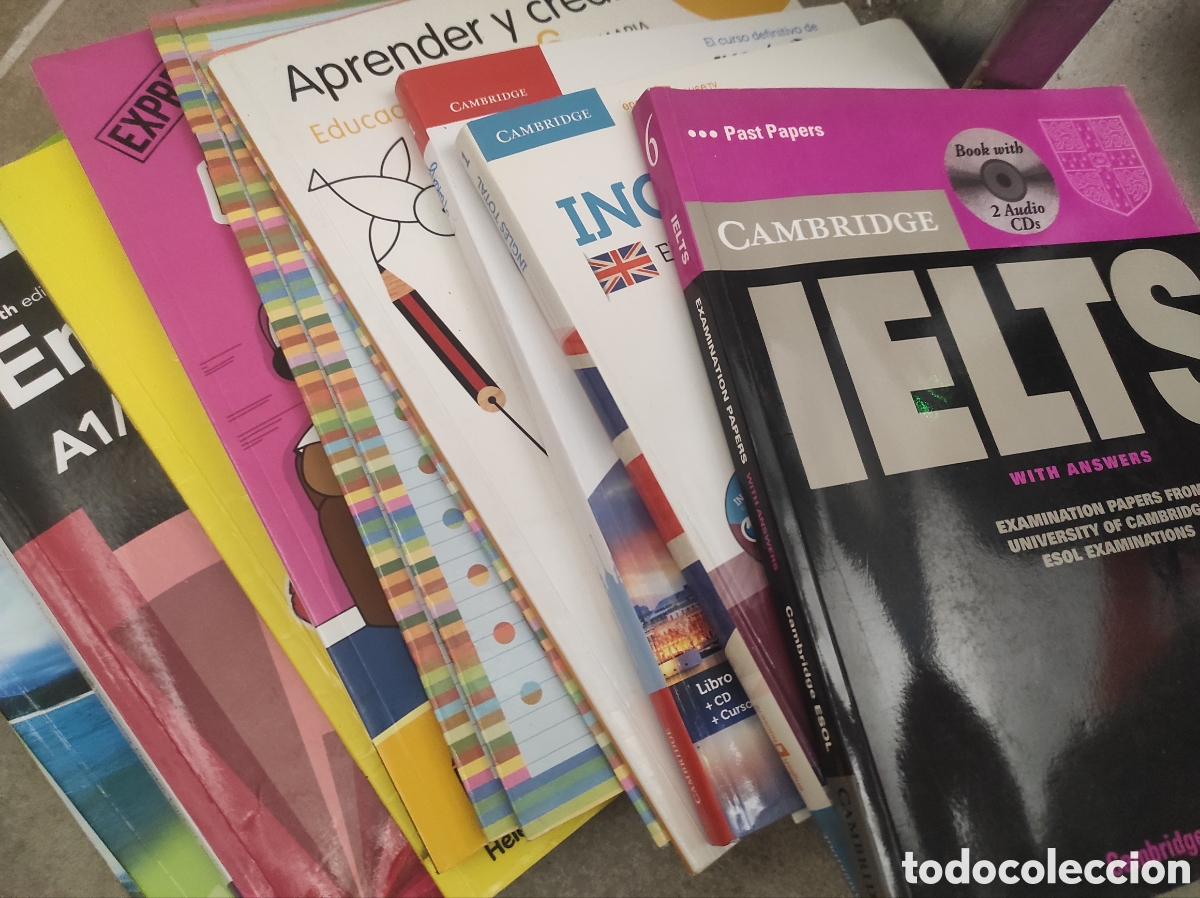 Libros de segunda mano: Lote de 14 Libros de Texto en Ingl&eacute;s y Ortograf&iacute;a