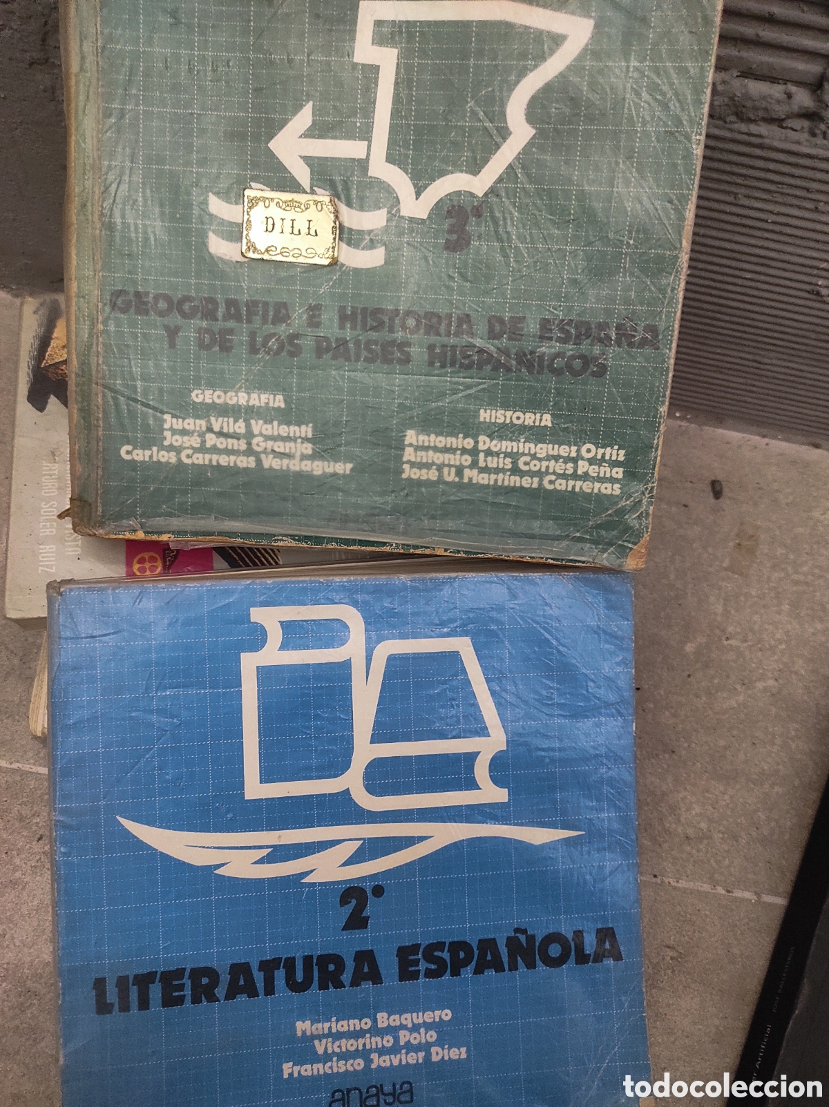 Libros de segunda mano: LITERATURA ESPA&Ntilde;OLA y GEOGRAF&Iacute;A, 2&ordm; y 3&deg; MARIANO BAQUERO, JUAN VILA VALENTI. ANAYA