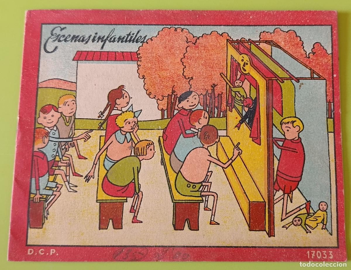 Libros de segunda mano: RARA CARTILLA DE COLOREAR INFANTIL. ESCENAS INFANTILES. NARMAS. DCP 17033. SIN COLOREAR. A&Ntilde;OS 50