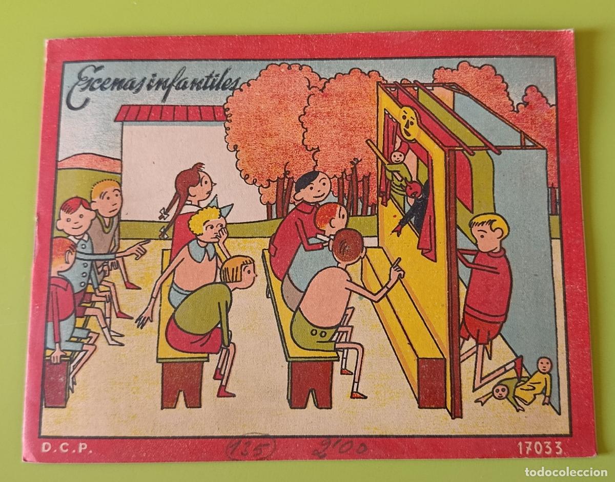 Libros de segunda mano: RARA CARTILLA DE COLOREAR INFANTIL. ESCENAS INFANTILES. NARMAS. DCP 17033. SIN COLOREAR. A&Ntilde;OS 50