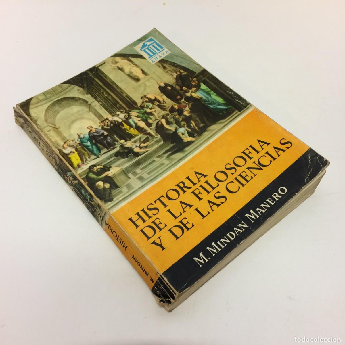 Libros de segunda mano: Libros de Texto: Historia de la Filosofia y de las Ciencias - M. Mindan Manero - Anaya (1964)