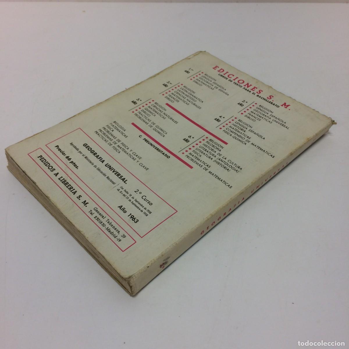 Libros de segunda mano: Libros de Texto: Geografia Universal 2&ordm; a&ntilde;o - Ediciones S.M. (1963) - Foto 2